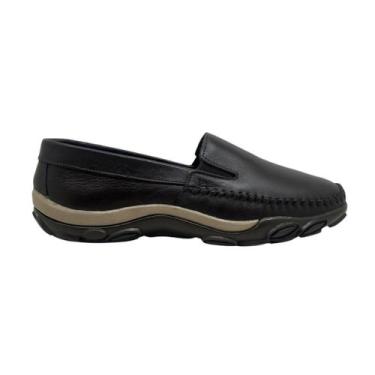 Imagem de Sapato Masculino Darlo Couro Sapatilha Mocassim Classico 400, 40, Cafe