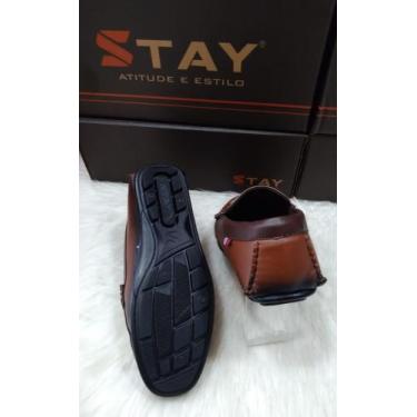 Imagem de Sapato Mocassim Masculino Stay, Castanho marrom, 41