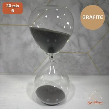 Imagem de Ampulheta De Vidro 5 15 30 Minutos Minutos Areia Glitter Decorativa Es