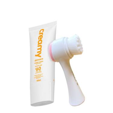 Imagem de Kit Creamy Watery Lotion FPS 60 e Escova de Limpeza Facial 2 em 1 (2 p