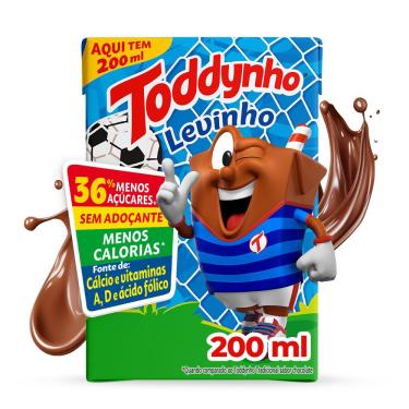 Imagem de Bebida Láctea Chocolate Levinho Toddynho 200ml Menos Açúcares