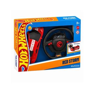 Imagem de Carrinho De Controle Remoto Hot Wheels 4 Canais 1:24 Vermelho