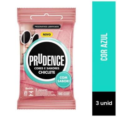 Imagem de Preservativos Lubrificados Cores e Sabores Chiclete - 3 Unidades Prude