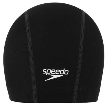 Imagem de Touca Speedo Natação Comfort Cap - Unissex, Preto, U