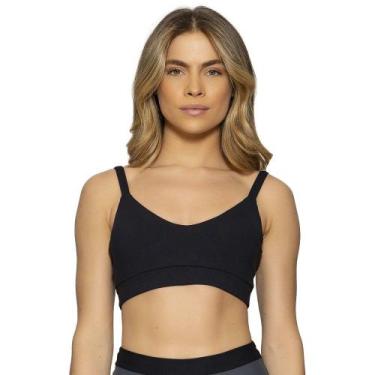 Imagem de Top Run More Alças Powerful Feminino, Preto, M