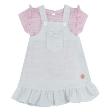Imagem de Jardineira feminina c/blusa 70021 sonho de nenem - Midoou, Verde, P