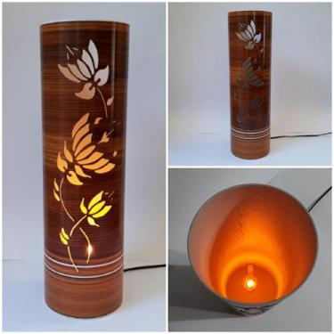 Imagem de Luminária Média Flores Tulipa 50cm de Mesa/Chão PVC - Ecoestiluz, Bivo