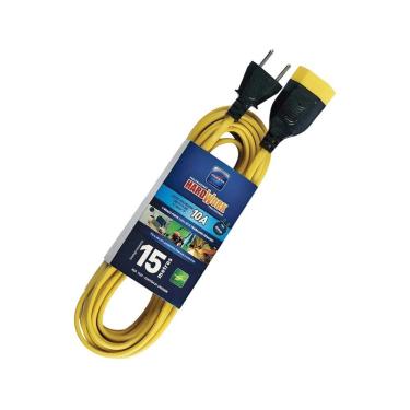 Imagem de Prolongador Elétrico Ref. 1529 15 Metros 10A 250V Cabo Plano Dupla Isolação Amarelo Daneva
