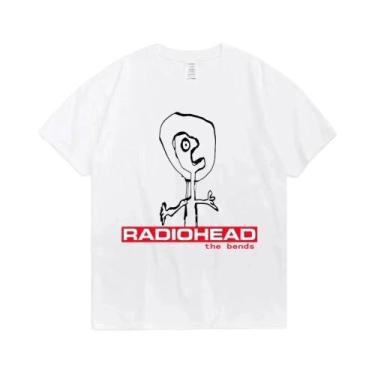 Imagem de Camiseta Gráfica Vintage Punk Hip Hop Dos Anos 90 Para Homens, Radiohe