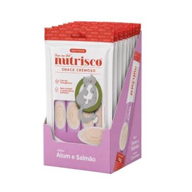 Imagem de Petisco para Gatos Snack Cremoso Nutrisco Sabor Atum e Salmão Display