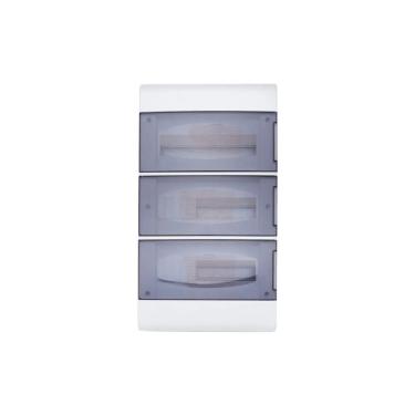 Imagem de Quadro de Distribuição SCE36PT com 36 Disjuntores Porta Fumê e Abertura 180° Branco Steck