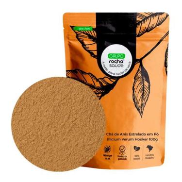 Imagem de Chá de Anis Estrelado em Pó Illicium Verum Hooker 100g - Grupo Rocha S