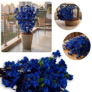 Imagem de Haste de Flor de Cerejeira Artificial 18 Unidades - Ideal para Decoraç