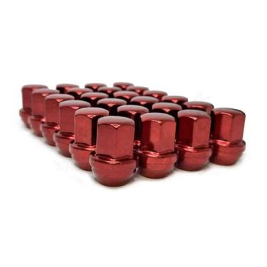 Imagem de 24 porcas de roda vermelhas 14x1,5 para Ram 1500 TRX - Marca Própria