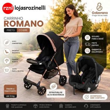Imagem de Kit Carrinho Travel System Galzerano Romano + Bebê Conforto Grid