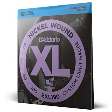 Imagem de Encordoamento Para Baixo 4 Cordas Escala Longa .040-.100 D'Addario XL Nickel Wound EXL190