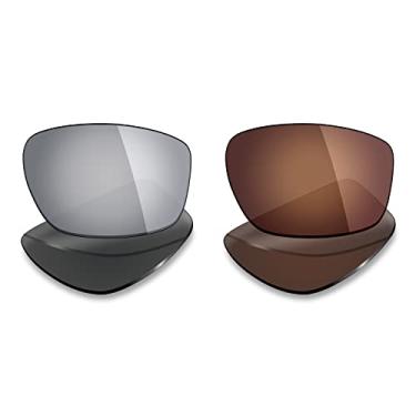 Imagem de 2 pares de lentes polarizadas de reposição da Mryok para óculos de sol Oakley Valve 2014 – Opções