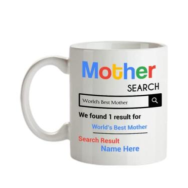 Imagem de Caneca personalizada para mãe - Presentes personalizados para mãe - Caneca de café de 445 ml - Personalizada com o nome da sua mãe favorita