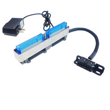 Imagem de TIKSCIENCE Leitor de módulo de controle de programação de motor LS Gen 3 ECM com fonte de alimentação para GM Chevy, funciona em azul/vermelho e azul/verde 1999-2007, porta OBD2, calibre 18, 12 volts