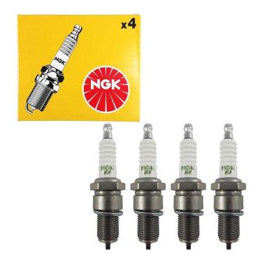 Imagem de Jogo Vela Ignição Agile Astra Cobalt Corsa Ipanema Onix Prisma Monza Zafira Panorama Elba Uno Premio Fiorino Oggi Premio Ngk BPR7ED