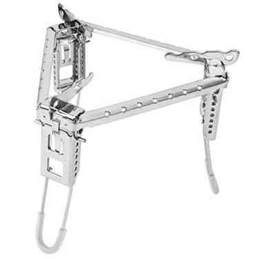 Imagem de Xndz Tripé de grade, suporte de fogão externo suporte de queimador dobrável fogão a gás suporte triangular para acampamento ao ar livre