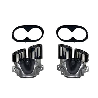 Imagem de FINMOKAL A35 Ponteiras De Escape Caudal Tubo Silenciador Para Mercedes Benz C118 Cla35 A35 Amg Preto
