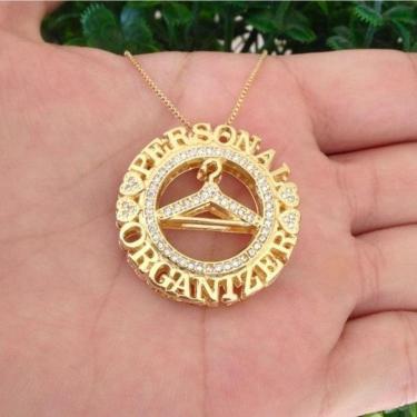 Imagem de Colar Mandala Personal Organizer Pingente Cabide Banhado