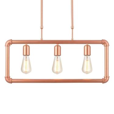 Imagem de Lustre Pendente Avant Hash 3 Cobre E27 Bivolt