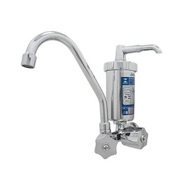 Imagem de Torneira Com Filtro e Bica Movel Metal Com Copo Metal Acabamento C27 Parede 1/2x3/4