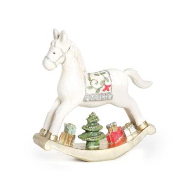 Imagem de Cavalo De Balanço Resina C/presente 13x12x3cm 1209275