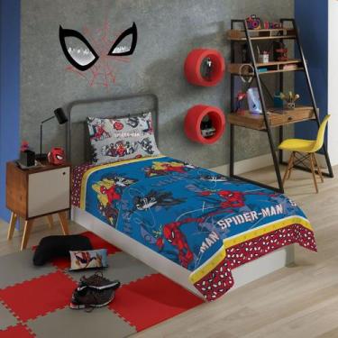 Imagem de Jogo De Cama Lençol Homem Aranha 2 Peças Spider Man Lepper