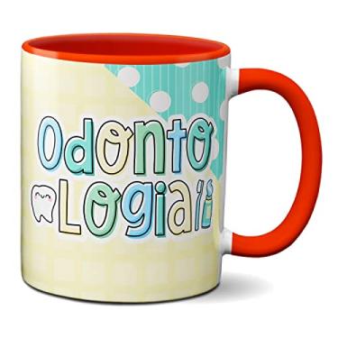 Imagem de Caneca Dentista Profissional Odontologia Profissão Dente (Vermelha)