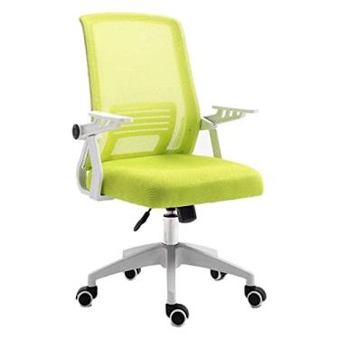 Imagem de cadeira de escritório Cadeira de jogos Cadeira giratória com encosto médio Cadeira de rede Cadeira de ergonomia Cadeira de computador Cadeira de apoio de braço Cadeira de trabalho Cadeira (cor: verde)