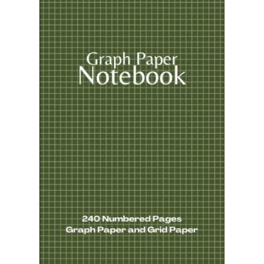 Imagem de Executive Graph Paper Notebook: Project Workbook with 240 Numbered Pages Quad Ruled 5 x 5 Graph Paper and Dot Grid Paper | 7" x 10" Executive Size | PLUS Journal Pages | For Ideas, Notes, Sketches