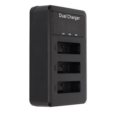 Imagem de Carregador de bateria NP BX1 para bateria de câmera ZV1 RX100M7 RX1R WX350 X500 X400HX90, indicador de bateria e carregador de bateria para câmera, carregador triplo