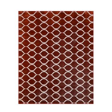 Imagem de Tapete Monte Carlo La Rousse Retangular (250x350cm) Vermelho e Creme