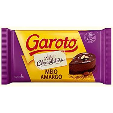 Imagem de Barra De Chocolate Meio Amargo 1kg Garoto