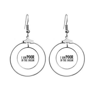Imagem de Brincos da moda I Am Poor In The Dream Art Deco, brincos pendurados, argola e joias
