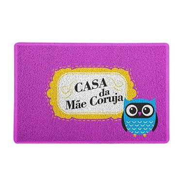 Imagem de Capacho/Tapete 60x40cm - Mãe Coruja
