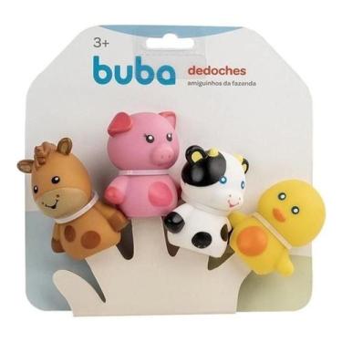 Imagem de Brinquedo Infantil Dedoches Amiguinhos Da Fazenda - Buba - Buba Baby