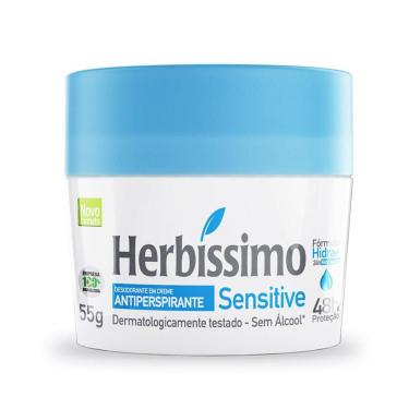 Imagem de Desodorante Creme Sensitive Herbíssimo 55g