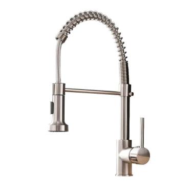 Imagem de Torneira Monocomando 1 Saida Cozinha Gourmet - Escovado