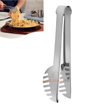 Imagem de Pegador De Massa Salada Carne Pinça Universal Inox 17cm - AMZ