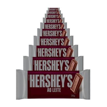 Imagem de Chocolate Hersheys, 10 Barras 20G Ao Leite