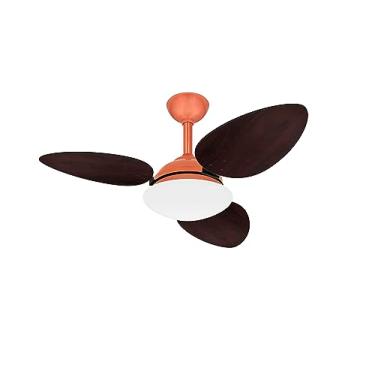 Imagem de Ventilador Teto Pétalo Cobre Potente Sala 3 Pás Ventax 220V