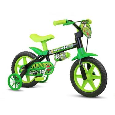 Imagem de Bicicleta Infantil Masculina Aro 12 - Black12 - De 2 A 6 Anos - Nathor