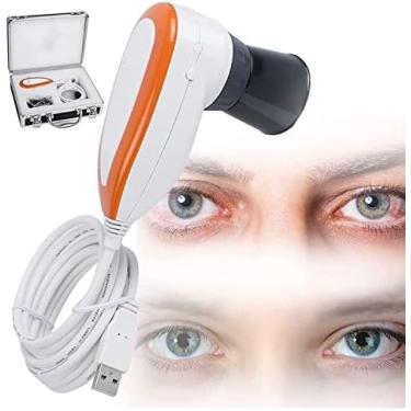 Imagem de Câmera De Análise De Íris, 5 Milhões De Pixels De Alta Resolução 2560 * 1920 Interface USB 2.0 Câmera Ocular De Diagnóstico Iriscópio Com Lente Íris HD 30x, Lupa De Íris Câmera De Íris Ocular Fáci