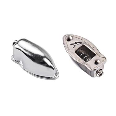 Imagem de 1 par de ganchos de extremidade de tarola, ganchos de garra de orelha, gancho de garra de metal para tambor de baixo, peças de tarola para iniciantes, terminais de tambor, conjunto de terminais de tambor de extremidade única, conjunto de braçadeiras de tarola