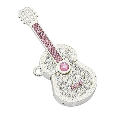 Imagem de 8GB Metal Guitar Modelo 3.0 USB Flash Drive Pen Drive Armazenamento de Dados Pen Drive Pen Drive Pen Drive Pen Drive USB Drive USB 3.0 Pen Drive U Disco Flash Memory Flash Disk - Prata