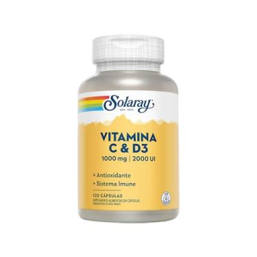 Imagem de Solaray Vitamina C 1000 MG + Vitamina D3 2000 Ui - 120 cápsulas